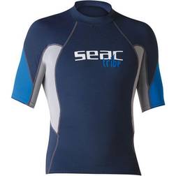 Seac Sub Camiseta Short Evo manga corta azul marino blanco Blue/White