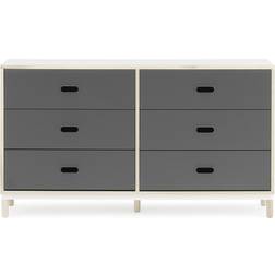 Normann Copenhagen Kabino dresser with six Chest of Drawer 146.5x83cm