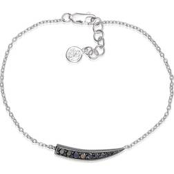 Sif Jakobs Pila Bracelet w. Zirconia - Silver/Black