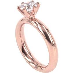 Astrid & Agnes Gaia Enya Ring - Rose Gold/Transparent