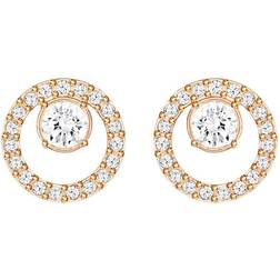 Swarovski Creativity Earrings - Rose Gold/White