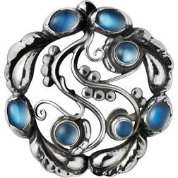 Georg Jensen Blossom Brooch - Silver/Moonstone