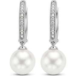 Ti Sento Collection Earrings - Silver/White/Pearl