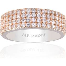Sif Jakobs Corte Quattro - Silver Plated Ring (SJ-R10764-CZ-RG2T-50)