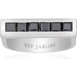 Sif Jakobs Sasso Ring - Silver/Svarta Zirconia