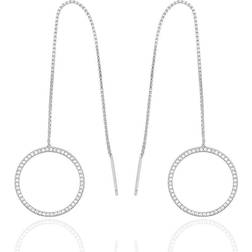 Sif Jakobs Biella Long Earrings - Silver/White