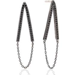 Sif Jakobs Piento - Black Earrings w. Zirconia (SJ-E1009-BK-BK)