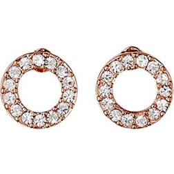 Pilgrim Victoria Earrings - Rose Gold/Transparent