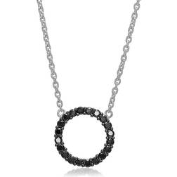 Sif Jakobs Biella Grande Necklace - Silver/Black