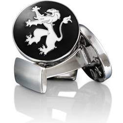 Skultuna Cuff Links The Lion Silver/Black/White One