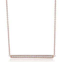 Sif Jakobs Simeri Grande - Rose Gold Plated Necklace w. White Zirconia (SJ-C1013-CZ-RG)