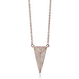 Sif Jakobs Pecetto Grande Necklace - Rose Gold/White