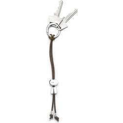 Georg Jensen Alfredo Keychain - Brown/Silver