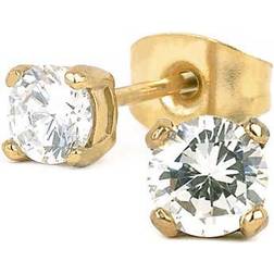 Astrid & Agnes Ida Small Earrings - Gold/Transparent