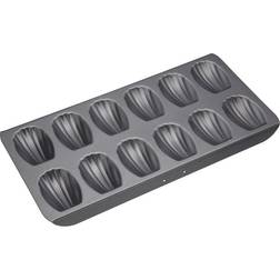 KitchenCraft Bandeja Madeleine Antiadherente Libre de PFOA, 40 x 20 cm, Gris Lata 40 cm