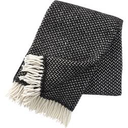 Klippan Yllefabrik Polka Filt Svart (130x200cm)