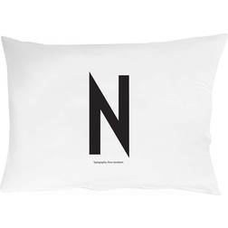 Design Letters N Hovedpudebetræk Black/White (70x50cm)