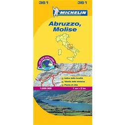 Abruzzo Molise Michelin 361 delkarta Italien: 1:200000 (Karta, Falsad., 2014)