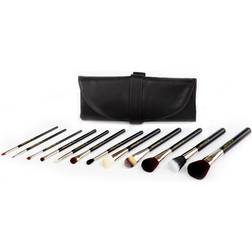 Bdellium Tools Maestro Complete 12pc. Brush Set with Roll-up Pouch