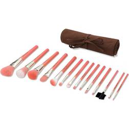 Bdellium Tools Pink Bambu Complete 14pc. Brush Set