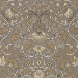 Morris & Co Tapete Pure Lodden Taupe/ Gold brun