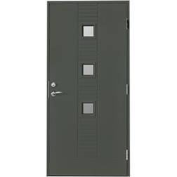 Br. Johansson SY128 Ytterdörr Sotat glas S 7000-N V (90x200cm)