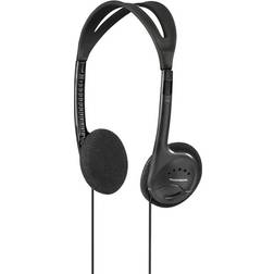 Thomson HED1115BK Casque Supra-Auriculaire Filaire Noir Serre-Tête Léger