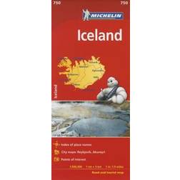 Michelin Iceland Map 750 (Falsad, 2016)