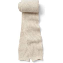 Ribbed Footless Tights - Oatmeal (164969000)
