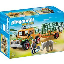 Playmobil Ranger's Truck With Elephant 6937