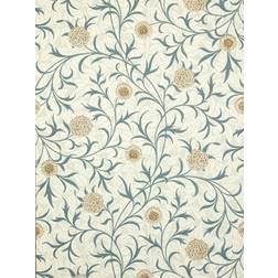 Morris & Co Tapete Scroll von Loden/ Slate turquoise