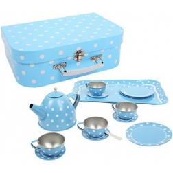 Bigjigs Polka Dot Tin Tea Set