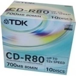 TDK CD-R 700MB 52x Jewelcase 10-Pack