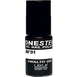 Layla Cosmetics One Step Gel Nail Polish #01 100% White 5ml