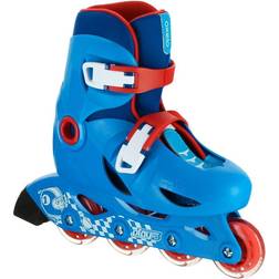 OXELO Roller bambino PLAY3 blu-rosso blu cobalto blu rosso