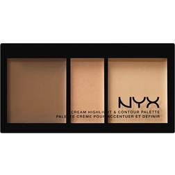 NYX Cream Highlight & Contour Palette Medium