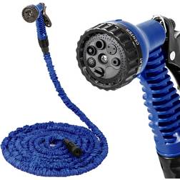 tectake Garden hose with spray head 15m