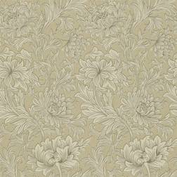 Morris & Co Tapete Chrysanthemum Toile von Ivory/ Gold beige