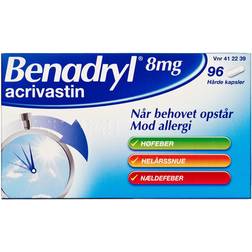 Benadryl 8mg 96 stk Kapsel