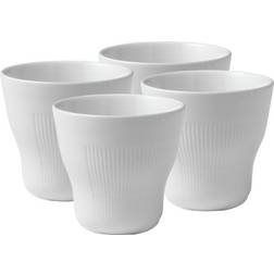 Royal Copenhagen Hvid Elements Krus 35cl 4stk