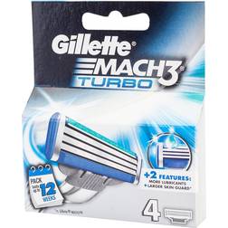 Gillette Mach 3 Turbo Scheermesjes 4 stuks