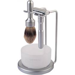 Merkur Futur 700 4-part Shaving Set Brushed Steel