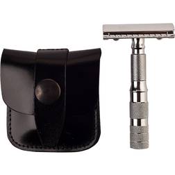 Merkur Travelling Razor with Black Leather Box