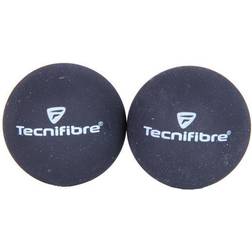 Tecnifibre Lote de 2 pelotas de squash Rouge