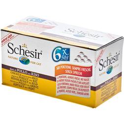 Schesir Chat Filets De Poulet Et Canard Au Naturel 6 x 50 g 0.3kg