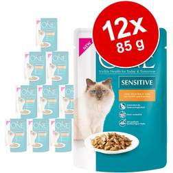 Purina One Sensitive Umido Per Gatto - Set % 26 x 85 g Con Pollo E Carote 0.51kg