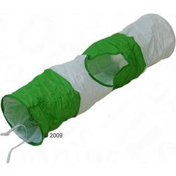 Zooplus Cat Tunnel Green - White - Green/White