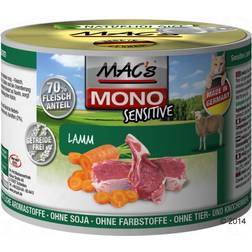 MAC's Cat Mono Sensitive 24 x 200 g Alimento Umido Per Gatti - Agnello 1.2kg