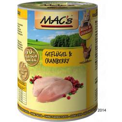 MAC's Cat 24 x 400 g Alimento Umido Per Gatti - Manzo 2.4kg