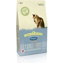 James Wellbeloved Adult Cat Hairball Hypoallergenic Pavo y Arroz - Pack % 2 x 4 kg 4kg